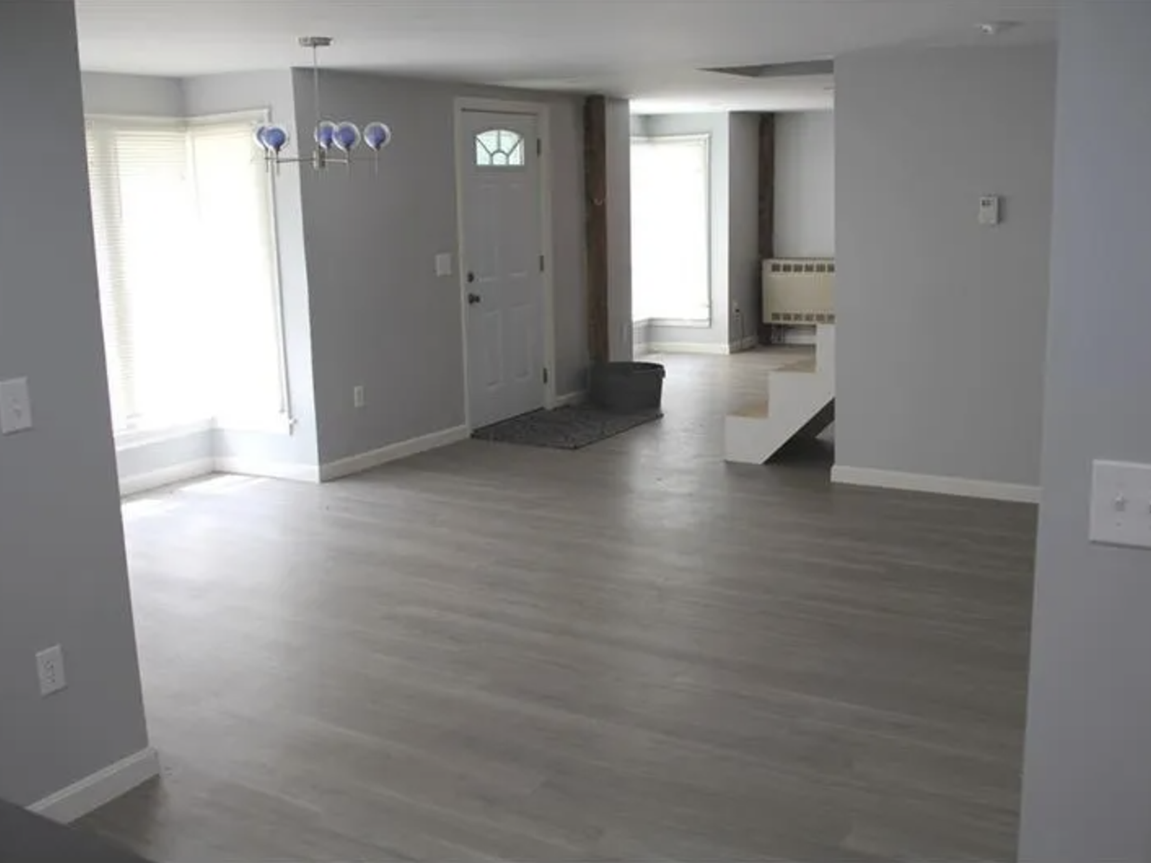 view from kitchen island before