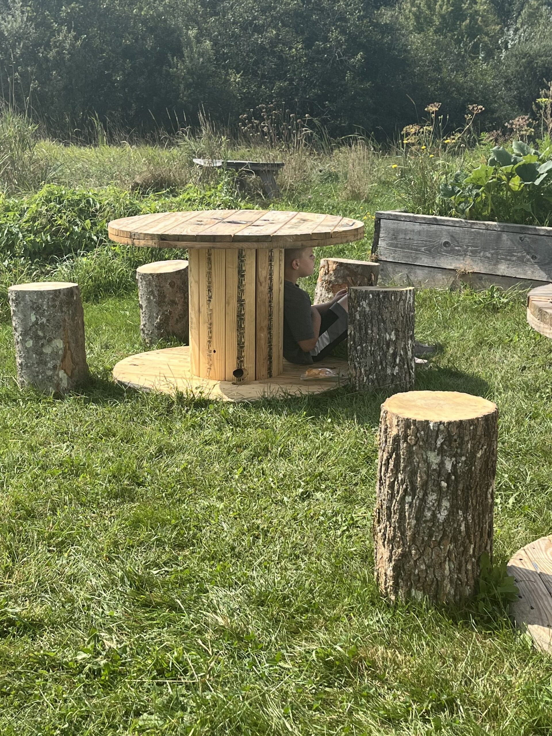 outdoor classroom setup